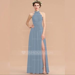 Bridesmaid dress with split front